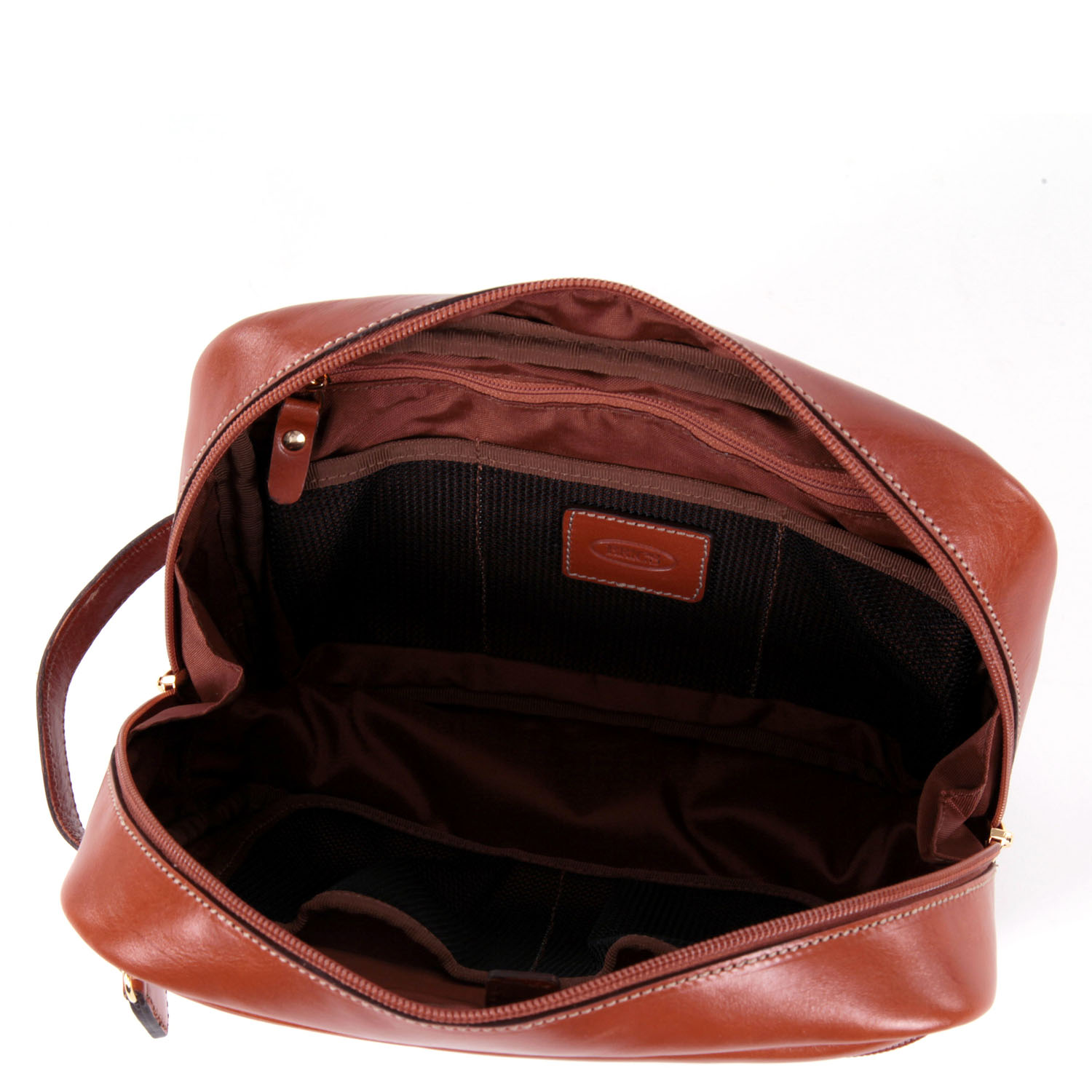 Trousse De Maquillage BRIC'S Life Pelle - Beauty Case En Cuir Marron, Neuve, Origine Italie