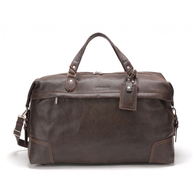 ARTHUR ET ASTON Destroy Leather Travel Bag 62-1068