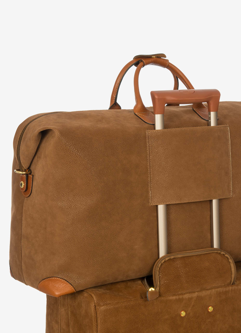 Sac Porte-vêtements Bric's - Marron Vintage - Cuir - 24 Pouces - Occasion Bon état